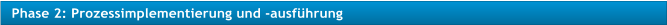 Phase 2: Prozessimplementierung und -ausfhrung